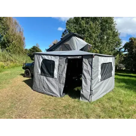 Ensemble de parois latérales gauche d'auvent Khaya Alu-Cab